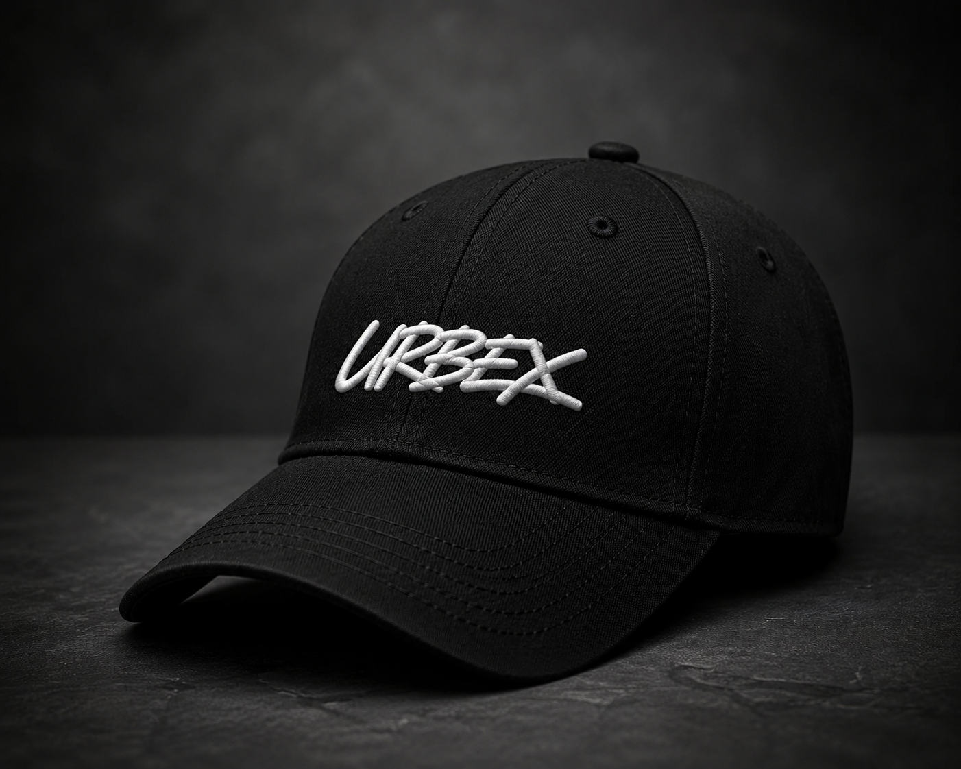 URBEX Premium Black Embroidered Cap | Signature Collection