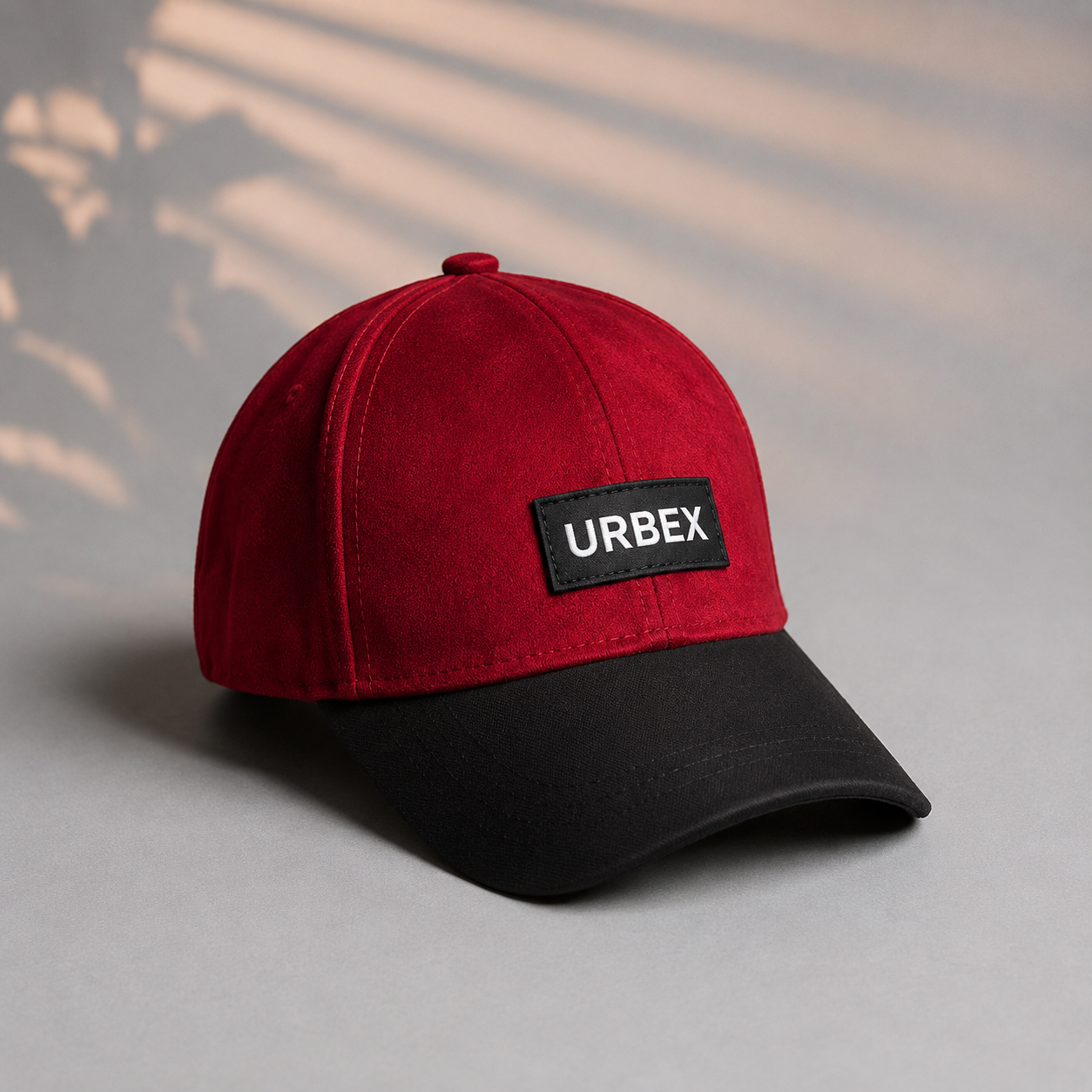 URBEX Premium Navy Blue Suede Cap | Adjustable Unisex Baseball Cap