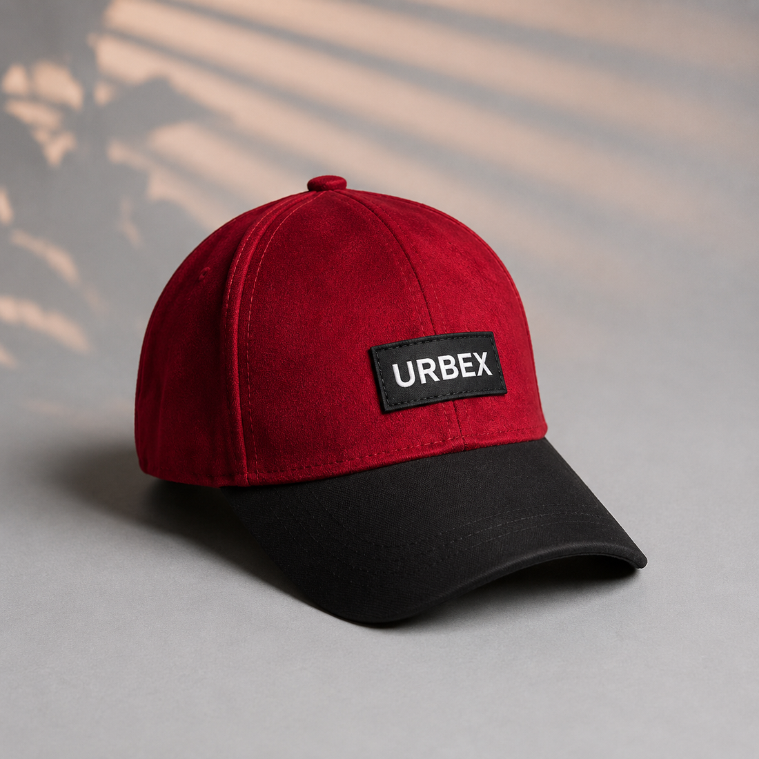 URBEX Premium Navy Blue Suede Cap | Adjustable Unisex Baseball Cap