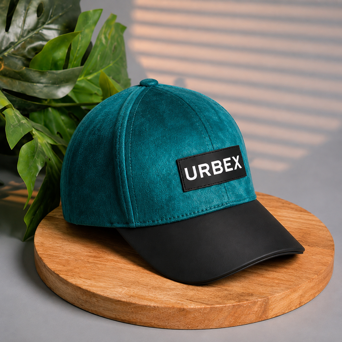 URBEX Premium Navy Blue Suede Cap | Adjustable Unisex Baseball Cap