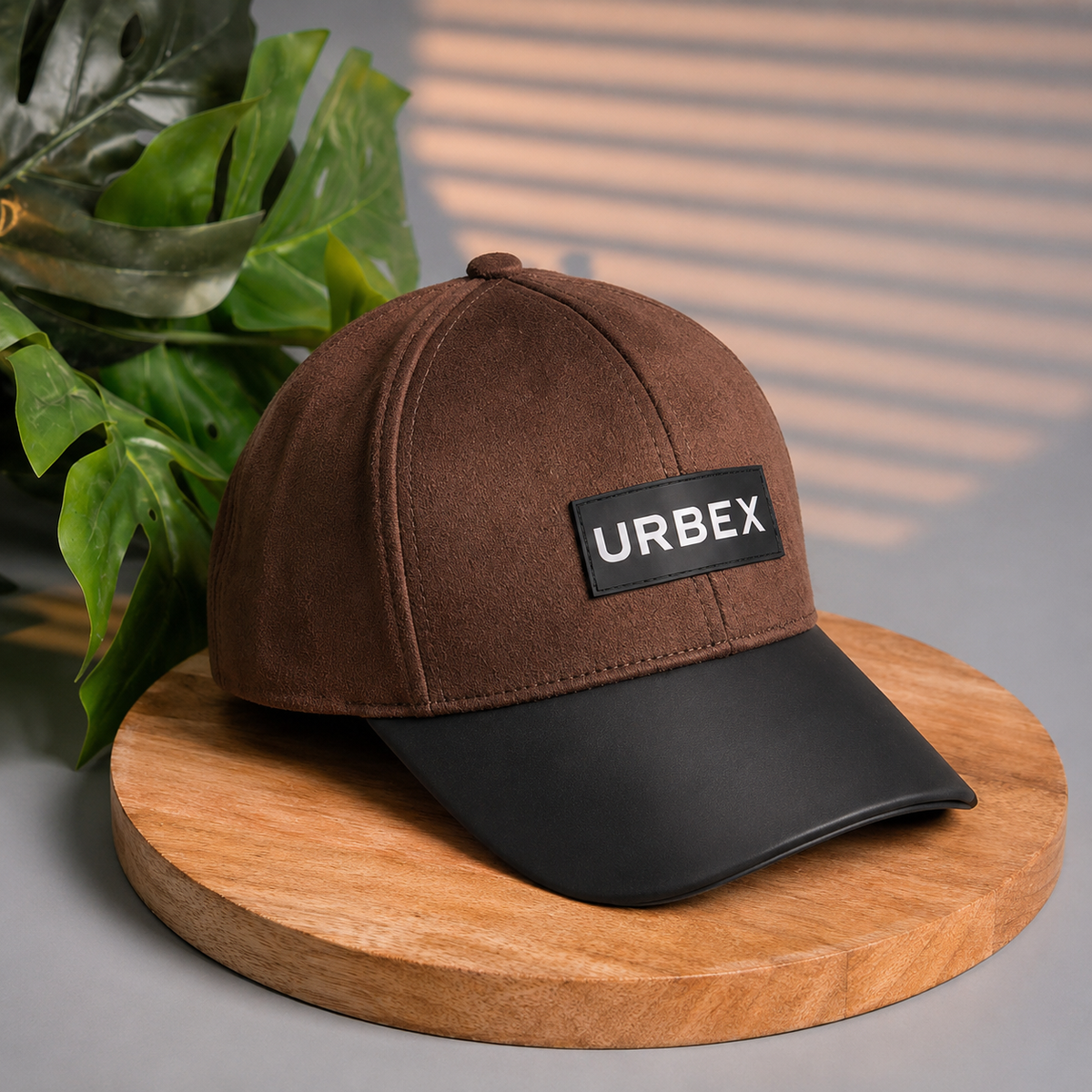 URBEX Premium Navy Blue Suede Cap | Adjustable Unisex Baseball Cap